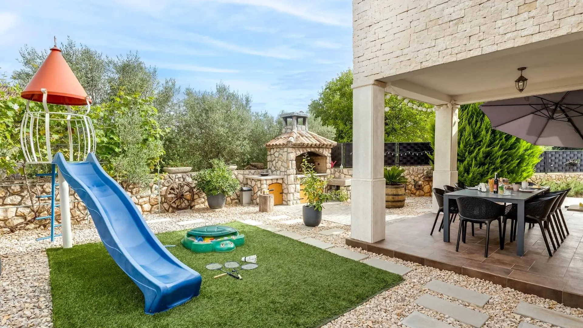 Romantic Villa With Pool, Surrounded By Greenery In Complete Privacy-By Traveler Tourist Agency Krk -Id 2408 Sveti Ivan Dobrinjski